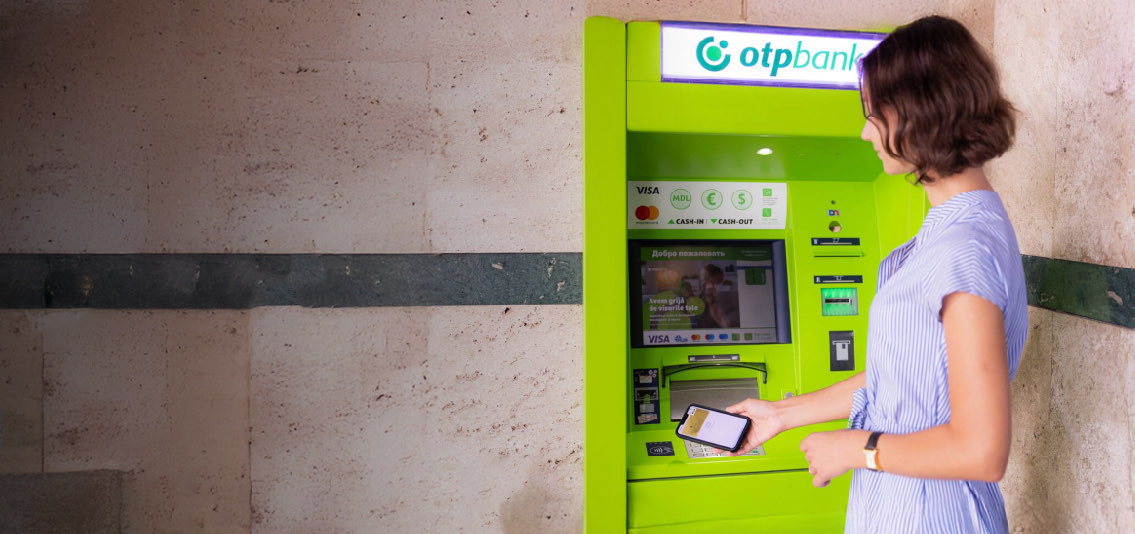 Accesează contactless bancomatele OTP Bank – direct cu telefonul, de oriunde vii